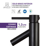 Valle Single Hole Single Handle Bathroom Faucet in Oil Rubbed Bronze