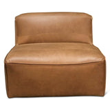 Maison Blayne Armless Chair in Charme Mocha Leather