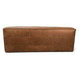 Maison Blayne Armless Sofa in Charme Mocha Leather