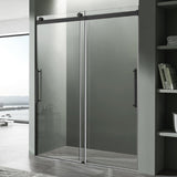 Stellar Series 57 to 60 in. x 76 in. Sliding Frameless Shower Door with Tsunami Guard Tempered Glass