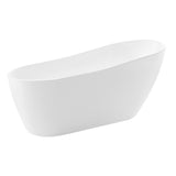 5.58 ft. Freestanding Bathtub in White