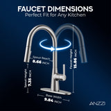 Adela Series Modern Touchless Pull-Down Kitchen Faucet