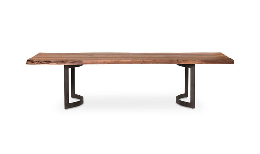 Bent Dining Table Large Brown