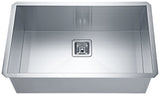 Vanguard Undermount Stainless Steel 30 in. 0-Hole Single Bowl Kitchen Sink in Brushed Satin