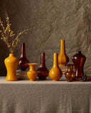 Yellow Peking Long Neck Vase