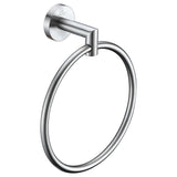 ANZZI Caster 2 Towel Ring, RHINO ALLOY Certified Stainless Steel & Zinc, Scratch Resistant Surface, 4 lb. Capacity, Multiple Finishes