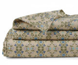 Printed Linen Sheet Set – 100% Linen Bedding