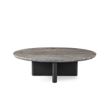 VICTORIA ALUMINUM Oval Stone Coffee Table