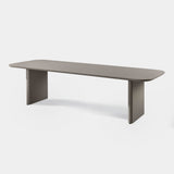 VICTORIA ALUMINUM Slatted Dining Table 108"