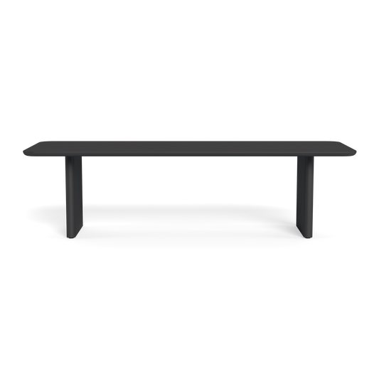 VICTORIA ALUMINUM Slatted Dining Table 108"
