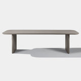 VICTORIA ALUMINUM Slatted Dining Table 108"