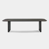 VICTORIA ALUMINUM Slatted Dining Table 108"