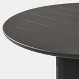 VICTORIA ALUMINUM Slatted Round Dining Table 60"