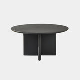 VICTORIA ALUMINUM Slatted Round Dining Table 60"