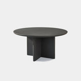 VICTORIA ALUMINUM Slatted Round Dining Table 60"