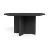 VICTORIA ALUMINUM Slatted Round Dining Table 60"