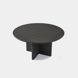 VICTORIA ALUMINUM Slatted Round Dining Table 60"