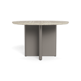 VICTORIA ALUMINUM Stone Round Dining Table 48"