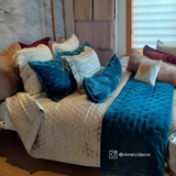 Stella Faux Silk Velvet Pintuck Quilt