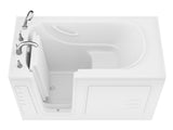 ANZZI Value Series 30 in. x 60 in. Right Drain Quick Fill Walk-In Soaking Tub in White