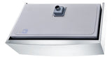 Elysian Farmhouse Stainless Steel 36 in. Single Bowl Kitchen Sink in Brushed Satin