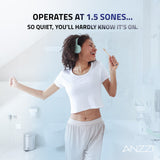 ANZZI 100 CFM Bathroom Exhaust Fan (1.5 Sones), Built-in Humidity Sensor, Dimmable Speed Control, Integrated LED Light, ETL/HVI Certified