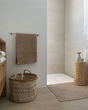 Waffle Bath Mat in Beige