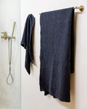 Waffle Bath Towel in Dark gray