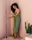 Forest green waffle towel set (3 pcs)