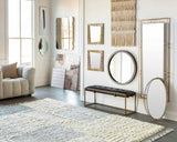 Brookesmith Cream Fringed Patterned Wall Hanging