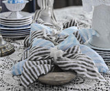 Black Pinstripe Linen Napkins - Set of 4, 8 & More