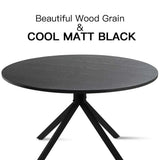 Jones 43" Modern Black Round Dining Table