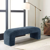 Lily 47" Chenille Accent Waterfall Bench