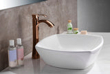 Deux Series Ceramic Vessel Sink in White