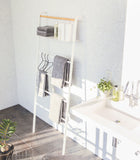 Leaning Storage Ladder With Shelf (63" H) - Steel