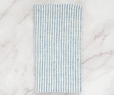 Blue Linen Striped Napkins