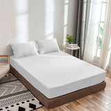 400TC Sateen Solid Cotton Fitted Sheet