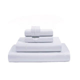 400TC Luxurious Single Embroidery Cotton Sateen Solid Bedding Bundle