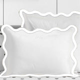400TC Applique Scalloped Embroidery Cotton Pillow Sham