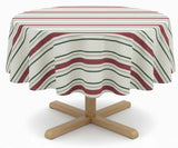 Cotton Striped Tablecloth - Round