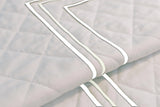 Classic Border Diamond Knitted Cotton Coverlet