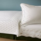 Classic Border Diamond Knitted Cotton Coverlet