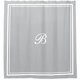 Classic Border Frame Cotton Shower Curtain