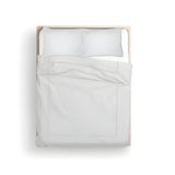 400TC Cotton Luxurious Double Embroidery Sateen Solid Duvet Cover Set
