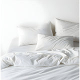 200TC Cotton Percale Solid Duvet Cover Set