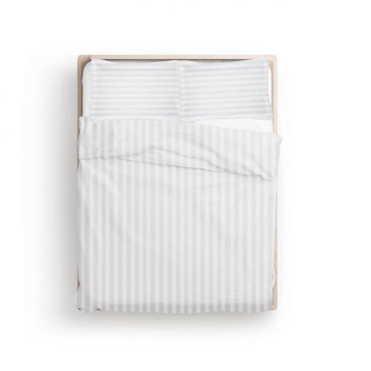 300TC Cotton Sateen Stripe Duvet Cover Set