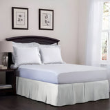 400TC Cotton Sateen Velcro Detachable Pleated Bed Skirt