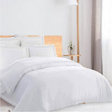 400TC Cotton Triple Edge Embroidery Sateen Solid Duvet Cover Set