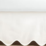 Scallop Embroidery Cotton Crib Skirt