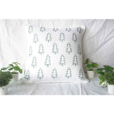 Embroidered Christmas Tree Pillow Cover (Set of 1)
